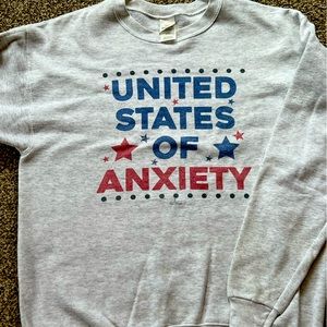 Hanes crew sweatshirt light heathered gray